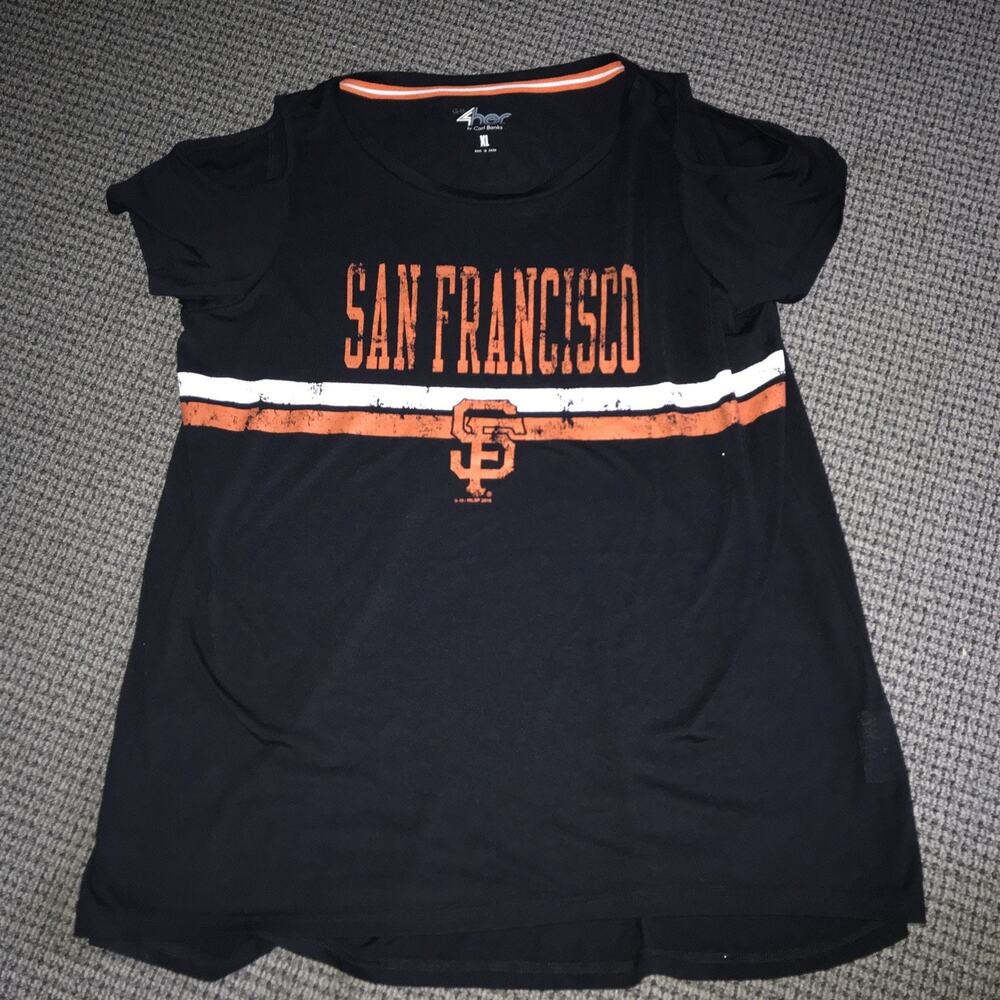 San Francisco Giants MLB 2018 Open Shoulder XL Womens Tee‎ Shirt